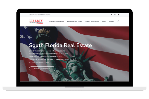 Liberty Real Estate services website